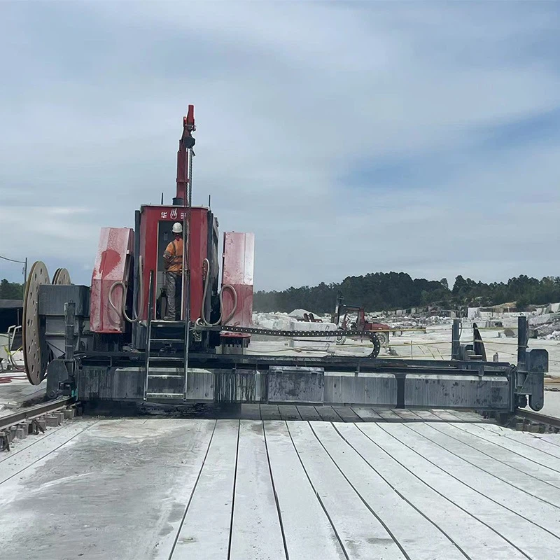 더블 헤드 채석장 조합 톱 기계